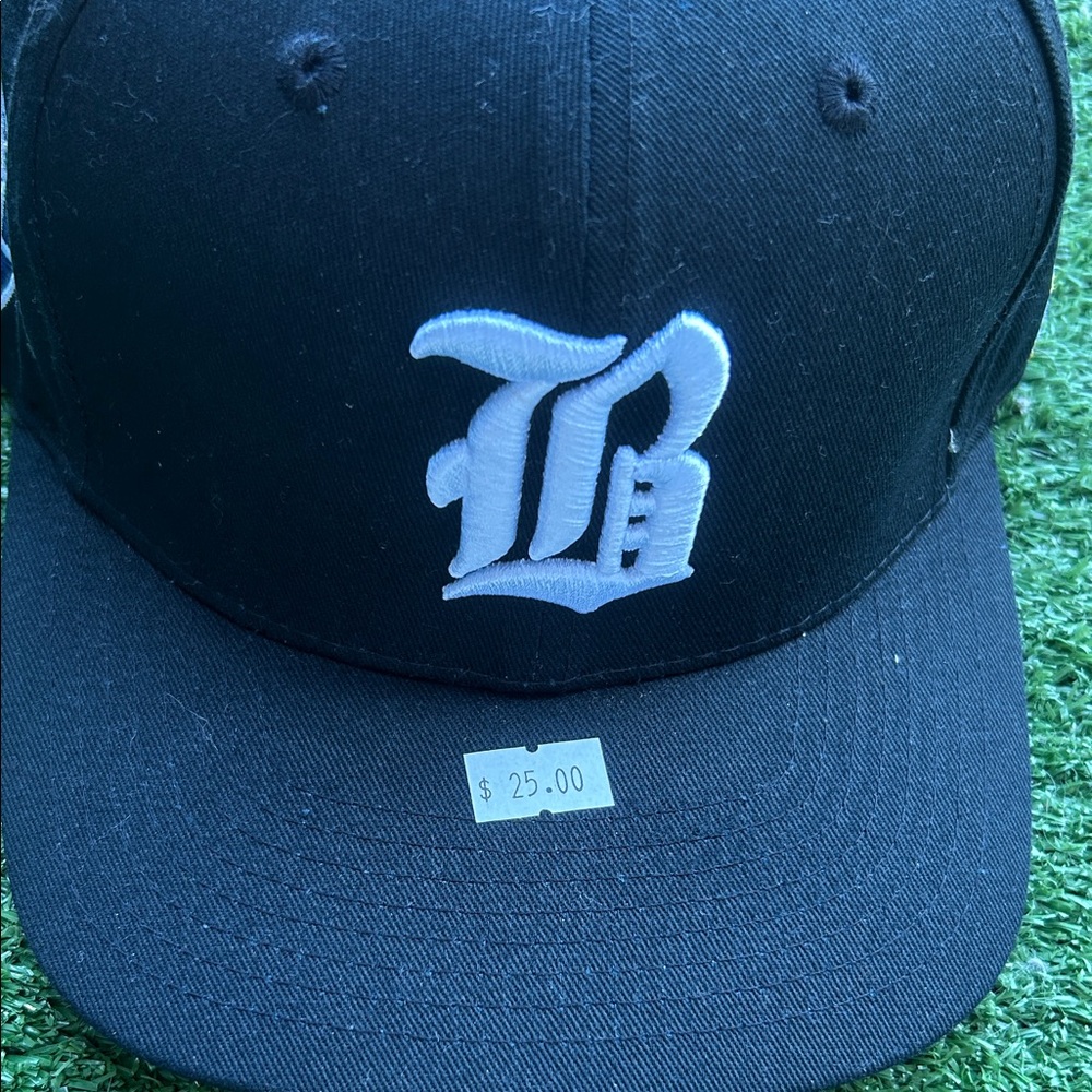 Black Cap with White Logo
